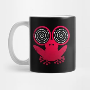 Hypnotic Abstract Frog - Red Mug